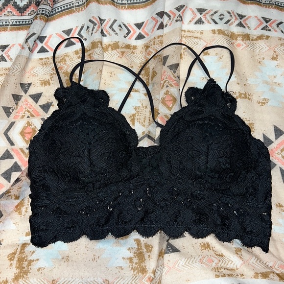NWOT Wishlist Bralette Charcoal Gray Lace - Picture 3 of 7